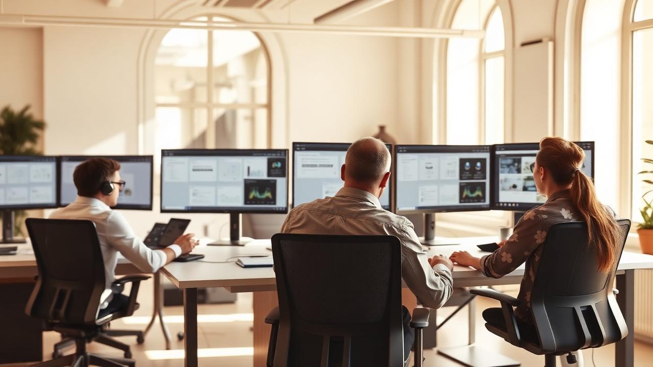 Il team SavSoft al lavoro nella sede di Roma